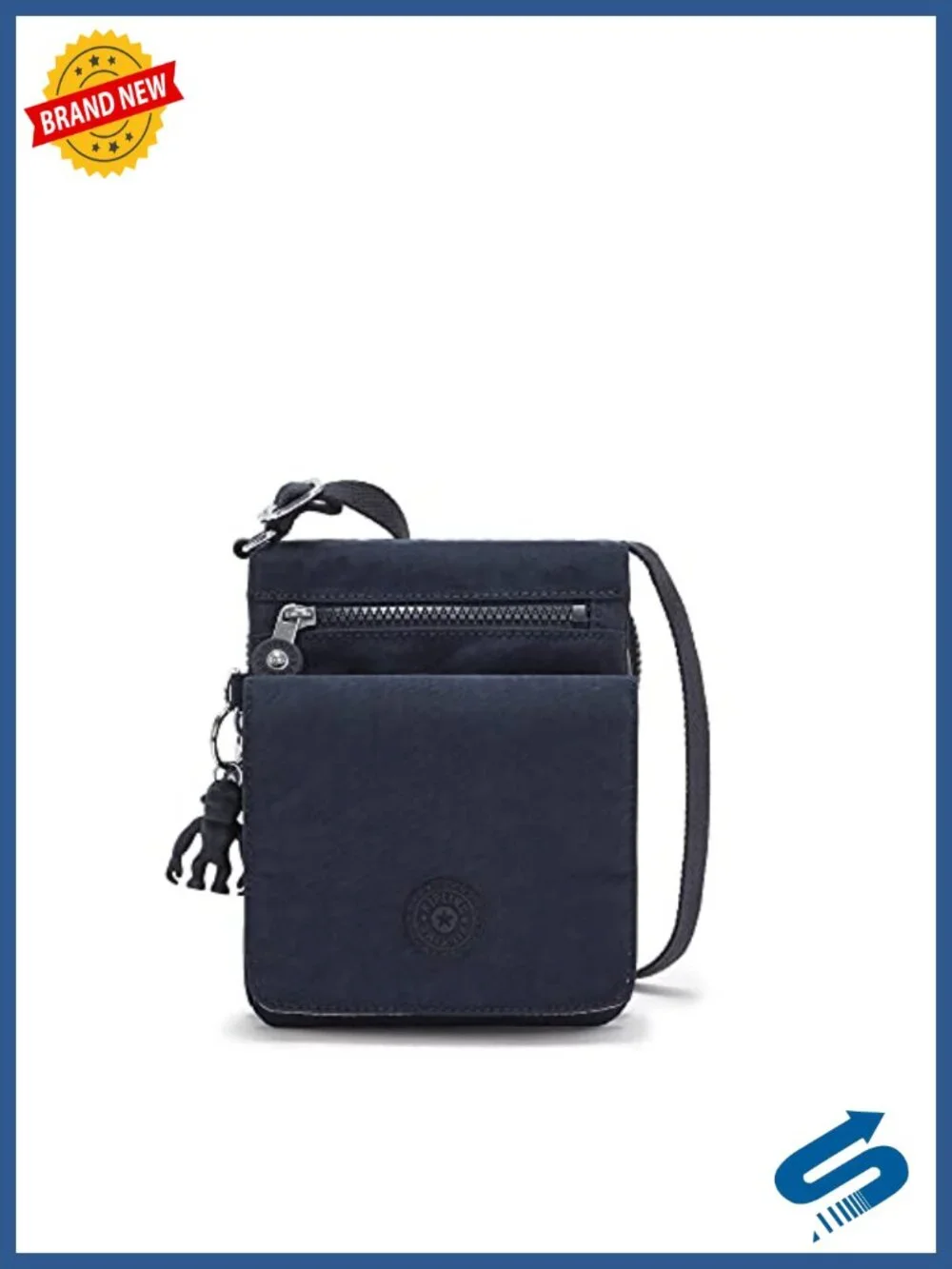 Lightweight Nylon Crossbody Bag with Multiple Pockets